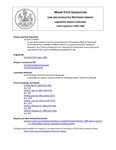 Legislative History: An Act Concerning Courses for License Renewal of Emergency Medical Personnel (HP877)(LD 1234) by Maine State Legislature (112th: 1984-1986)