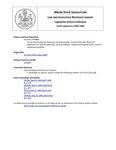 Legislative History: An Act Concerning Tax Assessors and Assessments (HP886)(LD 1243)