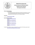 Legislative History: An Act Concerning a Maine Viet Nam Veterans' Memorial (SP456)(LD 1259) by Maine State Legislature (112th: 1984-1986)