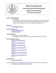 Legislative History: An Act Concerning Computer Fraud and Abuse (SP464)(LD 1267) by Maine State Legislature (112th: 1984-1986)