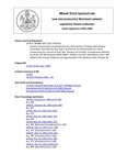 Legislative History: Resolve, Concerning the Establishment of a Social Services Transportation Review Committee (HP1053)(LD 1529) by Maine State Legislature (112th: 1984-1986)