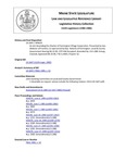 Legislative History: An Act Amending the Charter of Farmington Village Corporation (SP629)(LD 1647) by Maine State Legislature (112th: 1984-1986)