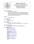 Legislative History: An Act to Permit Mobile Banking in Rural Maine (HP1219)(LD 1727)