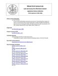 Legislative History: An Act to Amend the Maine Community Services Act (HP1234)(LD 1743)