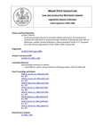 Legislative History: An Act Concerning Filing Fees to the Public Utilities Commission (SP729)(LD 1852) by Maine State Legislature (112th: 1984-1986)