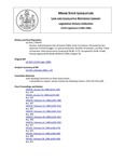 Legislative History: Resolve, Authorizing the Sale of Certain Public Lands in Lewiston (SP747)(LD 1911) by Maine State Legislature (112th: 1984-1986)