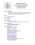 Legislative History: An Act Concerning Local Telephone Service Rate Structure (HP1388)(LD 1957) by Maine State Legislature (112th: 1984-1986)