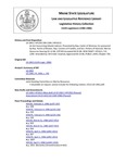 Legislative History: An Act Concerning Atlantic Salmon (HP1392)(LD 1963) by Maine State Legislature (112th: 1984-1986)