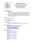 Legislative History: Resolve, Creating a Maine Commission to Commemorate the Bicentennial of the United States Constitution (SP813)(LD 2045) by Maine State Legislature (112th: 1984-1986)