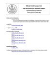 Legislative History: An Act to Establish an Androscoggin County Budget (HP1726)(LD 2414)