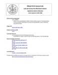 Legislative History: An Act Concerning Mandatory Motor Vehicle Liability Insurance (HP32)(LD 33) by Maine State Legislature (113th: 1986-1988)