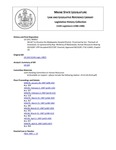 Legislative History: An Act to Dissolve the Madawaska Hospital District (SP57)(LD 124) by Maine State Legislature (113th: 1986-1988)
