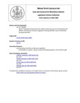 Legislative History:  An Act Relating to Requirements for a Master Electrician License (SP85)(LD 171)
