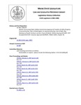 Legislative History: An Act Concerning Public Utilities Commission Approval of Transfer of Utility Property (HP139)(LD 180) by Maine State Legislature (113th: 1986-1988)