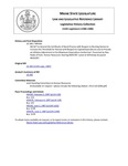 Legislative History: An Act to Amend the Certificate of Need Process with Respect to Nursing Homes to Increase the Threshold for Review with Respect to Capital Expenditures and to Provide an Inflation Adjustment to the Maximum Expenditure Authorized (HP165)(LD 206) by Maine State Legislature (113th: 1986-1988)