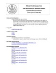 Legislative History:  An Act to Amend the Maine Turnpike Authority Act (HP240)(LD 308)