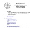 Legislative History:  Resolve, Appropriating Funds for the Chester Dental Clinic (HP332)(LD 431)