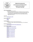 Legislative History: An Act Concerning Inspection, Registration and Abandonment of Dams (HP370)(LD 484) by Maine State Legislature (113th: 1986-1988)