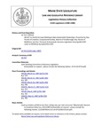 Legislative History: An Act to Clarify the Laws Relating to New Automobile Dealerships (HP529)(LD 713) by Maine State Legislature (113th: 1986-1988)