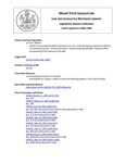 Legislative History:  An Act Concerning the Maine Railroad Excise Tax (HP531)(LD 715)