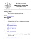 Legislative History:  An Act Relating to Old Cemeteries (HP585)(LD 796)