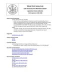 Legislative History:  An Act to Ensure Safe Abatement of Asbestos Hazards (HP703)(LD 944)