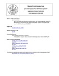 Legislative History: An Act to Repeal the Commercial Forestry Excise Tax (HP708)(LD 959) by Maine State Legislature (113th: 1986-1988)