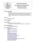 Legislative History:  An Act Relating to Radon Gas (HP714)(LD 965)