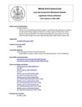 Legislative History:  An Act Concerning Municipal Water Supplies (HP737)(LD 1000)