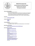 Legislative History:  An Act to Create a Maine Post-Secondary Educational Loan Program (HP954)(LD 1283)