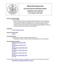 Legislative History:  An Act to Provide Funds for the Hazardous Materials Response Training Program at Southern Maine Vocational-Technical Institute (SP484)(LD 1461)