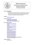 Legislative History:  Resolve, to Establish the Weatherization Services Study Committee (SP640)(LD 1866)