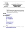 Legislative History:  An Act Concerning Implementation of Weatherization Assistance to Maine's Elderly (HP1404)(LD 1904)