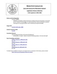 Legislative History:  Resolve, to Establish a Study Commission on Maine Job Service Procedures (SP833)(LD 2167)