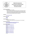 Legislative History:  An Act to Provide for a State Trademark for Maine Products (HP1608)(LD 2199)