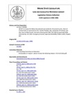 Legislative History:  An Act to Create the Maine Educational Loan Authority (SP988)(LD 2616)