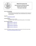 Legislative History:  An Act to Create the Deer Isle Water District (SP1015)(LD 2660)