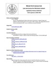 Legislative History:  Resolve, Reestablishing the Maine Information Commission on Agent Orange and Radiation (HP44)(LD 55)