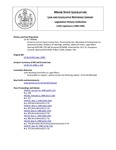 Legislative History: An Act to Correct Liquor License Fees (SP68)(LD 56) by Maine State Legislature (114th: 1988-1990)
