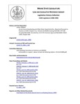 Legislative History: An Act Concerning Boating and Other Water-based Activities (HP59)(LD 80) by Maine State Legislature (114th: 1988-1990)