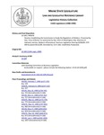 Legislative History: Resolve, Establishing the Commission to Study the Regulation of Welders (HP78)(LD 109) by Maine State Legislature (114th: 1988-1990)