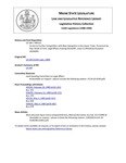Legislative History: An Act to Further Competition with New Hampshire in the Liquor Trade (HP112)(LD 149) by Maine State Legislature (114th: 1988-1990)