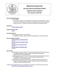 Legislative History:  An Act Concerning Motor Vehicle Registration Plate Design (HP140)(LD 192)
