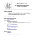 Legislative History: An Act to Amend the Charter of the Waldoboro Sewer District (HP142)(LD 194) by Maine State Legislature (114th: 1988-1990)