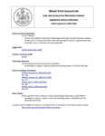 Legislative History:  An Act Concerning the Retail Sale of Nonoriginal Paintings (HP145)(LD 197)