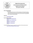 Legislative History:  Resolve, Appropriating Funds for the Chester Dental Clinic (HP175)(LD 240)