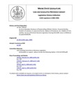 Legislative History:  An Act to Mandate Disclosure of Rustproofing of Motor Vehicles (HP247)(LD 359)