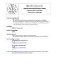 Legislative History:  An Act Concerning Municipal Harbor Commissioner Employment Requirements (HP322)(LD 438)