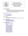 Legislative History: An Act Concerning Transportation Expenses for Former AMHI Patients (SP246)(LD 576) by Maine State Legislature (114th: 1988-1990)