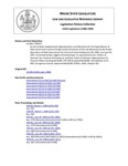 Legislative History: An Act to Make Supplemental Appropriations and Allocations for the Expenditures of State Government and to Change Certain Provisions of the Law Necessary to the Proper Operations of State Government for the Fiscal Years Ending June 30, 1990, and June 30, 1991 (HP475)(LD 640) by Maine State Legislature (114th: 1988-1990)